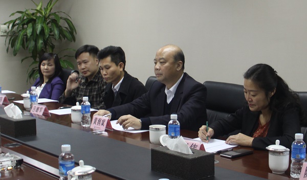 广西南宁高新区党工委书记黄润斌一行来访沐鸣娱乐