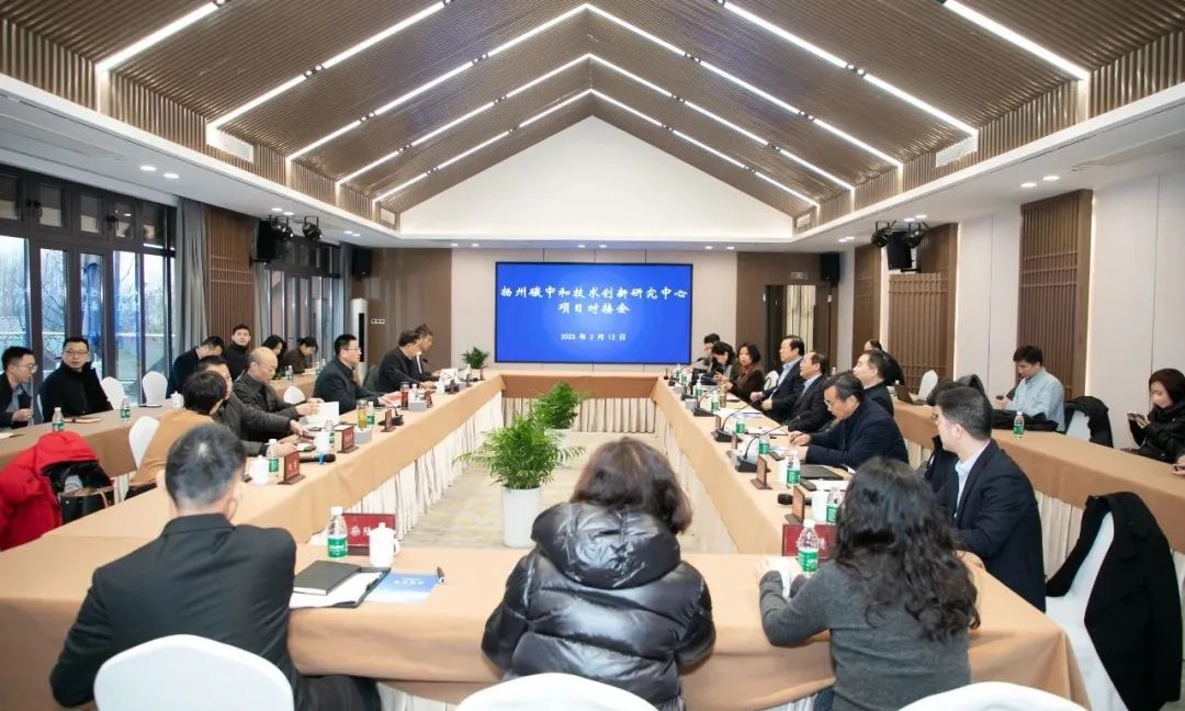 沐鸣娱乐董事长王文胜应邀参加扬州碳中和技术创新研究中心项目对接会